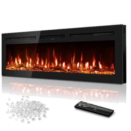 Tehanld 60" Ultra-Thin Electric Fireplace Heater