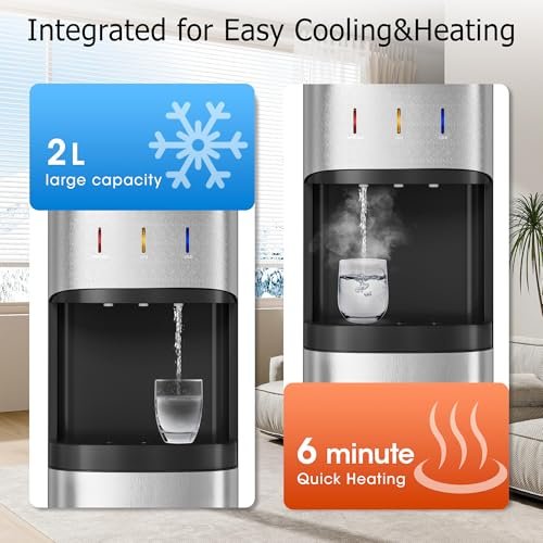 Tehanld - Tehanld Bottom Loading Water Cooler Dispenser for 3 or 5 Gallon Bottles